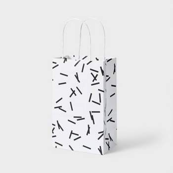 Black Confetti White Small Gift Bag - Spritz™