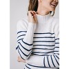 Hope & Henry Women's Long Sleeve Mock Neck Breton Sweater, Womens, X-Small - 2 of 4