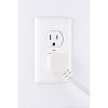 Cordinate 2' 3 Outlets Grounded Extension Cord Gray