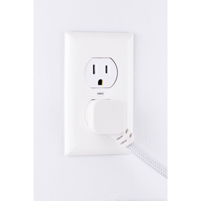 Cordinate  2&#39; 3 Outlets Grounded Extension Cord Gray, 4 of 8