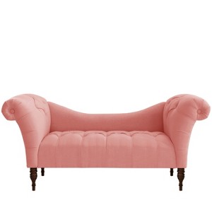 Erin Tufted Chaise Lounge Petal Linen - Cloth & Co.