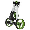 Caddymatic Golf Continental 3 Wheel Folding Golf Push/Pull Cart White/Green - 3 of 4