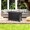 Tangkula Outdoor 60,000 BTU Fire Pit Table Patio Propane Heater w/Door & Table Cover - 3 of 4