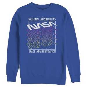 Men's NASA Logo Starry Repeat Sweatshirt - 1 of 3