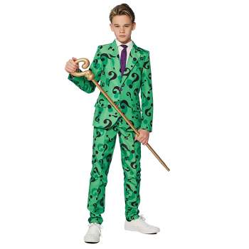 Suitmeister Boys Party Suit - The Riddler Costume - Green