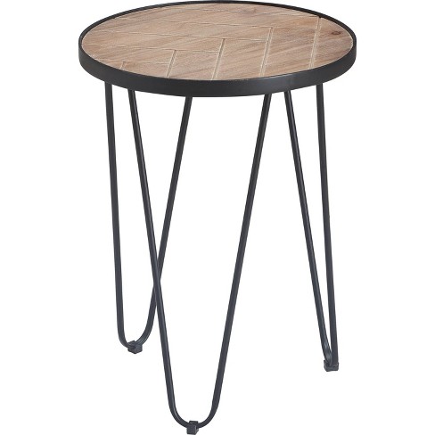 Farmhouse metal shop side table