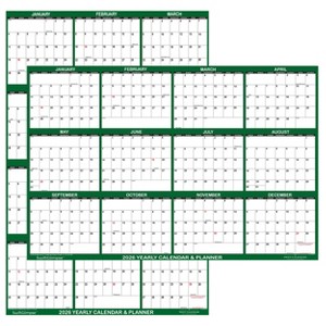 SwiftGlimpse 32"x48" 2026 Wall Calendar Green - 1 of 4
