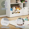 3-Tier Kids Bookshelf and Toy Storage with Toy Storage & Motion Sensor Light, 36.6" Wide Wooden Bookcase for Nursery, Playroom & Bedroom - 4 of 4