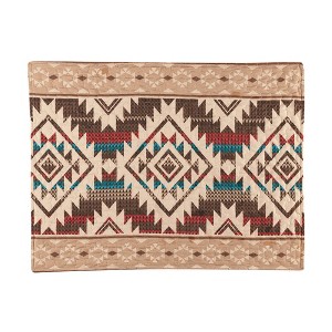 Collections Etc Southwest Geometric Aztec Pillow Sham Standard Square Unisex - 1 of 2