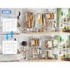 Simple Trending Heavy Duty Clothes Rack Clothing Rack with Wheels and 4 Hanging Rods, Adjustable Rolling Garment Racks, Load 560 LBS, Chrome - 3 of 4