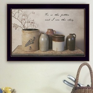 AZL1 Life Concept Wall Art He is the Potter Printed Framed Poster Ready To Hang Display for Modern Energetic Home Decor, Brown, 20"*1.5"*16" - 1 of 4