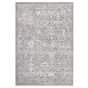 Vintage Area Rug Retro Floral Indoor Carpet Oriental Medallion Floor Rug Aesthetic Carpet Traditional Rug for Living Room Bedroom Kitchen - 1 of 4