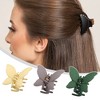 Unique Bargains 12 Pcs Butterfly Claw Clip Hair Clips Hair Accessories for Women Multicolor - image 2 of 4