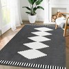 Shag Area Rug Non-Slip Geometric Rug Soft Rug Thick Comfy Rug for Living Room, 5' x 8' Gray - 3 of 4