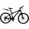 Topteng 26" Mountain Bike for Teenagers: Disc Brake, Thumb Shifter, Red - 2 of 4