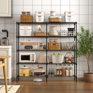 59″H Heavy Duty 5-Shelf Metal Shelving Unit for Warehouses, Storage Rooms, Pantries, Easy to Assemble - 1 of 4
