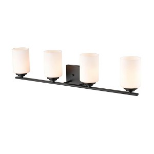 Millennium Lighting Durham 4 - Light Vanity in  Matte Black - 1 of 3
