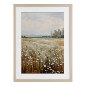 Stupell Industries A Field Of Wildflowers Framed Print Under Glass Art - 1 of 4