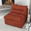 Vynxaria Bean Bag Seats - Orange Armless Lounge Sofa for Modern Interiors - 3 of 4