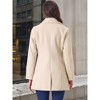 INSPIRE CHIC Women's Elegant Notched Lapel Button Single Breasted Winter Coat - 4 of 4