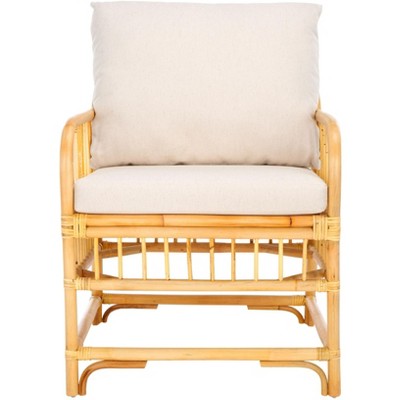 Reiley Accent Chair W/ Cushion - ACH6524A - White/Natural - Safavieh