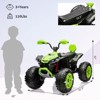 24 Volt Kids ATV Ride-On, Electric Dual 4 Wheeler with 2-Seater, Ride on Toys for Big Kids with LED Lights, Music, High Low Speed - 2 of 4