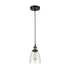 Chloe Lighting Manette Industrial-Style 1 Light Rubbed Bronze Ceiling Mini Pendant 6" Shade - 2 of 2