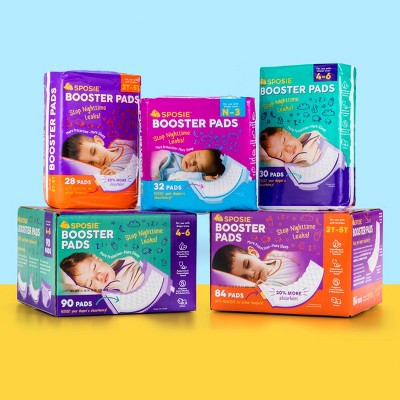 Sposie Booster Pads With Adhesive For Overnight Diaper Leak