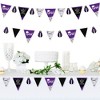 Big Dot of Happiness 30 Piece Purple Graduation Party Pennant Triangle Banner - 2 of 4