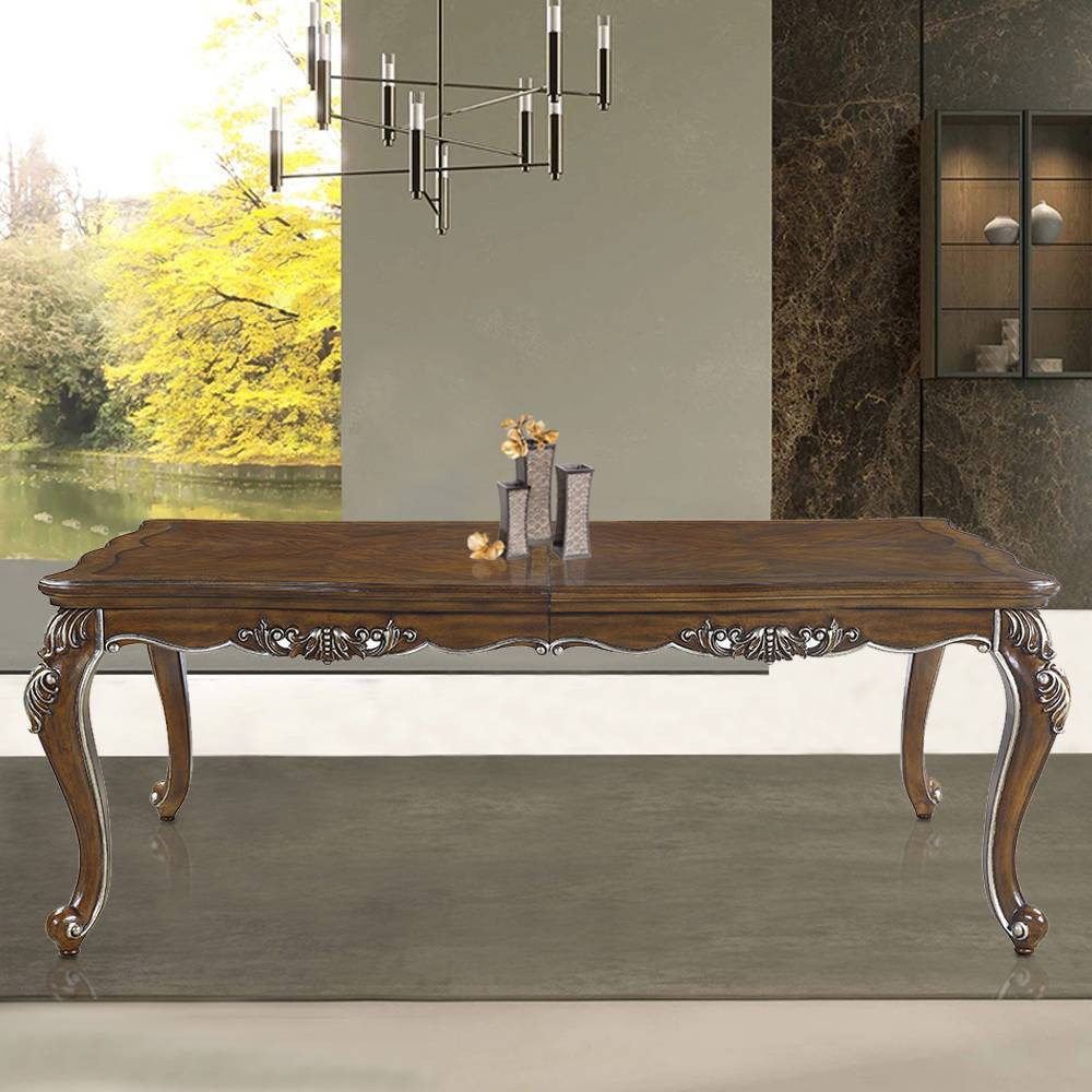 Photos - Dining Table 96" Latisha  Antique Oak Finish - Acme Furniture