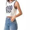 Women's Elaine Detailed Denim Vest Top - lalavon - 3 of 4