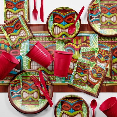  Bulk Tiki Time Luau Party Kit 