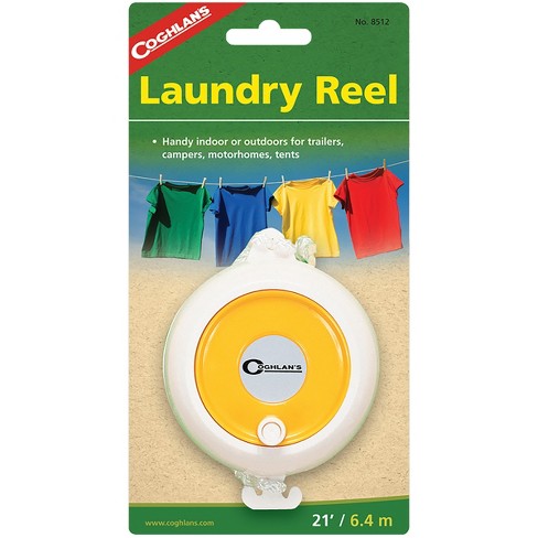 Coghlan's Laundry Reel, 21' Portable Clothesline, Adjustable Nylon Clothes  Line