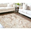 HomeRoots 9' X 12' Beige and Gold Abstract Area Rug - 2 of 4