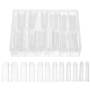 Unique Bargains Scale Faux Crystal Extension Fake Nails 120 Pcs - 1 of 4