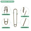 Unique Bargains Large Safety Spring Lock Blanket Bulk Pins 60 Pcs - 2 of 4