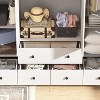 FUFU&GAGA 4-Doors Armoire With Hanging Rod and 5 Drawers - 2 of 4