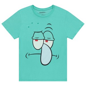 Mens Spongebob Squarepants Classic Shirt - Spongebob, Patrick, Squidward & Mr Krab Big Face T-Shirt - 1 of 4