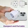 Fosmon 1 Pack EU to US Plug Adapter, European to USA Plug Adapter, Type C/E/F Plugs to Type B Compact Travel Outlet Converter for Europe to America - 2 of 4