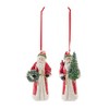 Melrose Santa with Cardinal Bird Ornament (Set of 6) - 2 of 4