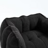 PAGED Chenille Bean Bag Chair with Footstool, Modern Comfortable Sofa Chair with Highly Resilient Foam for Bedroom, Living Room - 3 of 4