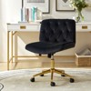 Nigel Modern Flannel Office Chair with Tilt and Adjustable Height Mecha|HULALA HOME - 2 of 4