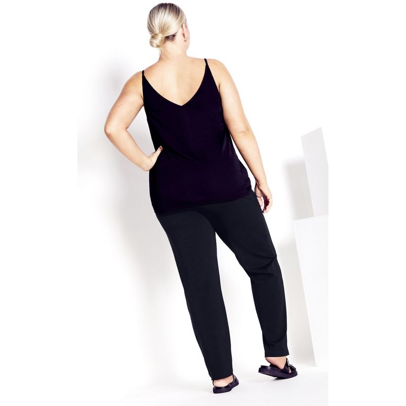 Women's Plus Size Supima® Active Pant Black - average | AVENUE, 2 of 4