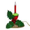 Kurt Adler 6.69-Inch Holly Berry and Greenery with Bubble Light - 3 of 4