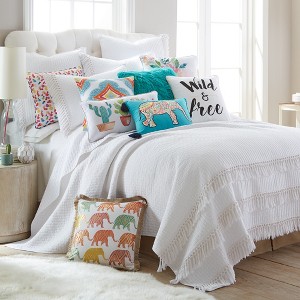 Casita White Quilt and Pillow Sham Set - Levtex Home - 1 of 4