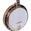 Recording King The Elite Hearts & Flowers Mahogany Resonator Banjo Natural - 3 of 4