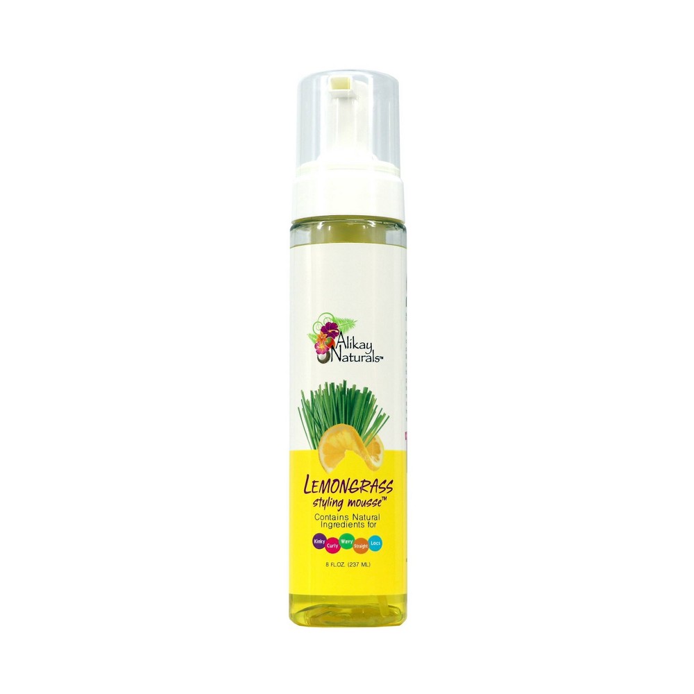 Photos - Hair Styling Product Alikay Naturals Lemongrass Styling Mousse - 8 fl oz