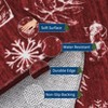 Christmas Rugs for Living Room Non-Slip Washable Holiday Rugs Christmas Tree Cute Pattern Floor Mat Santa Claus - 4 of 4