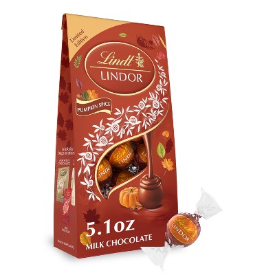 LINDOR, Lindt Fall Harvest Chocolate Pumpkin Spice Bag Candy - 5.1oz