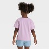 Toddler Girls' Bow Boxy T-Shirt - Cat & Jack™ Lavender - 3 of 4